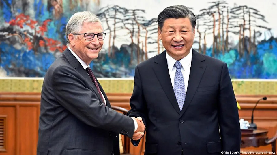 2023年6月16日，比尔‧盖茨在北京和中国国家主席习近平会晤